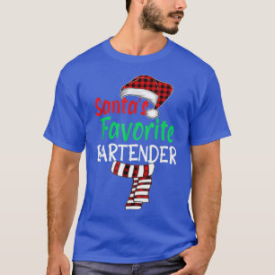 Santas Favorite Barkeeper Weihnachten T-Shirt