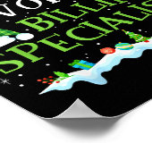 Santa's Favorite Billing Specialist Fun Christmas Poster (Ecke)