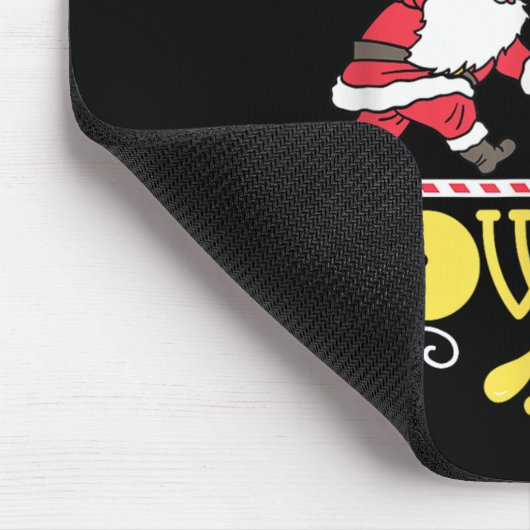 Santa's Favorite Bowler Santa Claus Bowling Christ Mousepad (Ecke)