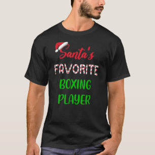 Santas Favorite Boxing Player Funny Boxing Chris T-Shirt