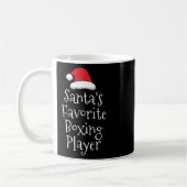 Santas Favorite Boxing Player - Weihnachts Funny B Kaffeetasse (Links)