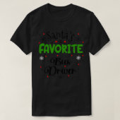 Santas Favorite Bus Driver Weihnachtsgit T-Shirt (Design vorne)
