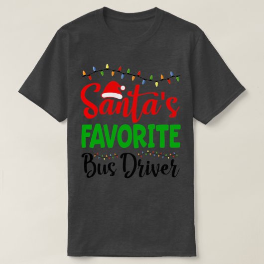 Santas Favorite-Bustreiber T-Shirt (Design vorne)