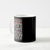 Santa's Favorite Cabron  Kaffeetasse (Vorderseite Links)