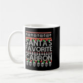 Santa's Favorite Cabron  Kaffeetasse (Links)
