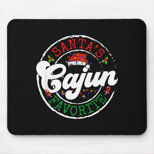 Santa's Favorite Cajun Christmas Pajama Family Mat Mousepad (Vorne)