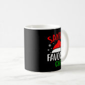 Santas Favorite Chef Funny Christmas Xmas Santa Lo Kaffeetasse (VorderseiteRechts)