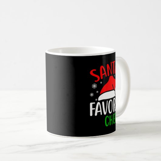 Santas Favorite Chef Funny Christmas Xmas Santa Lo Kaffeetasse (VorderseiteRechts)