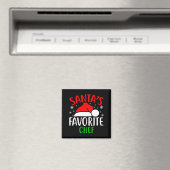 Santas Favorite Chef Funny Christmas Xmas Santa Lo Magnet (In Situ (Geschirrspüler))