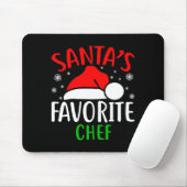 Santas Favorite Chef Funny Christmas Xmas Santa Lo Mousepad (Mit Mouse)