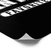 Santa's Favorite Christmas Varsity Text Family Xma Poster (Ecke)