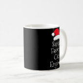 Santas Favorite Civil Engineer - Christmas Funny G Kaffeetasse (VorderseiteRechts)