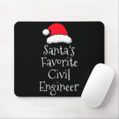 Santas Favorite Civil Engineer - Christmas Funny G Mousepad (Mit Mouse)