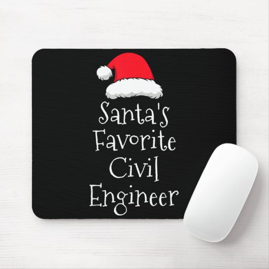 Santas Favorite Civil Engineer - Christmas Funny G Mousepad (Mit Mouse)