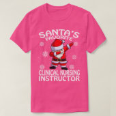 Santas Favorite Clinical Nursing Instructor Christ T-Shirt (Design vorne)