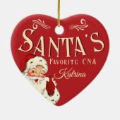 Santa's Favorite CNA Christmas Ornament (Hinten)