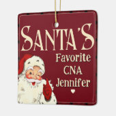 Santas Favorite CNA Keramikornament (Links)