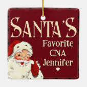 Santas Favorite CNA Keramikornament (Rückseite)