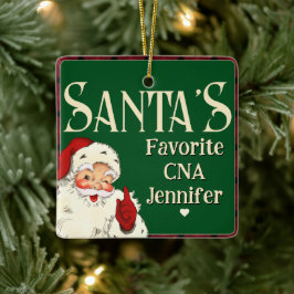 Santas Favorite CNA Keramikornament