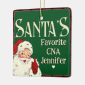 Santas Favorite CNA Keramikornament (Links)