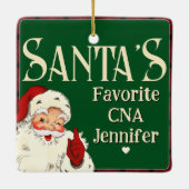Santas Favorite CNA Keramikornament (Rückseite)