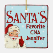 Santas Favorite CNA Keramikornament (Rückseite)