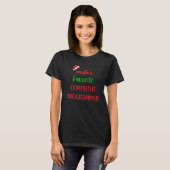 Santas Favorite Computer Programmer Christmas T-Shirt (Vorne ganz)