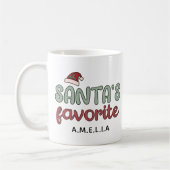 Santas Favorite Custom Kaffeetasse (Links)