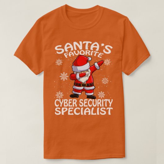 Santas Favorite Cyber Security Specialist Christma T-Shirt (Design vorne)