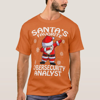 Santas Favorite Cybersecurity Analyst Weihnachten T-Shirt