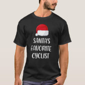 Santas Favorite Cyclist Christmas   Cycling   T-Shirt (Vorderseite)