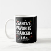Santa's Favorite Dancer Funny Holiday Christmas Pa Kaffeetasse (Links)