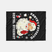 Santas Favorite Dental Hygienist Christmas Funny G Fleecedecke (Vorderseite (Horizontal))