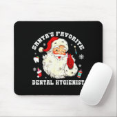 Santas Favorite Dental Hygienist Christmas Funny G Mousepad (Mit Mouse)