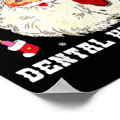 Santas Favorite Dental Hygienist Christmas Funny G Poster (Ecke)