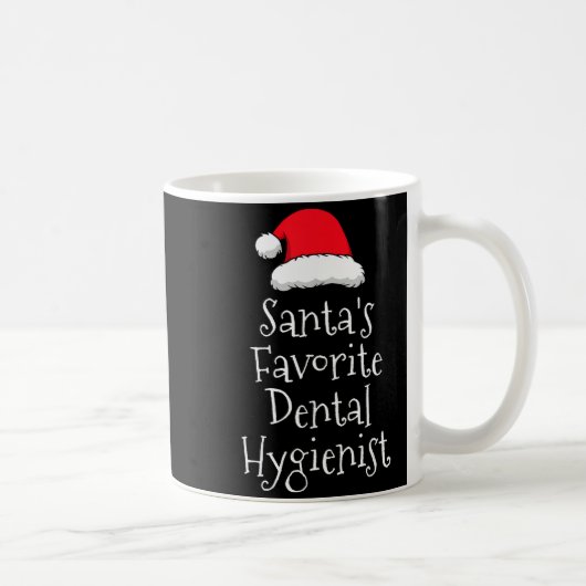 Santas Favorite Dental Hygienist - Christmas Funny Kaffeetasse (Rechts)