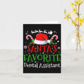 Santa's Favorite Dental Istant Christmas Party  Karte (Gelbe Blume)