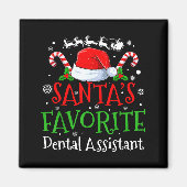 Santa's Favorite Dental Istant Christmas Party  Magnet (Vorne)