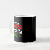 Santa's Favorite Dentist Christmas Party Kaffeetasse (Vorderseite Links)