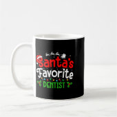 Santa's Favorite Dentist Christmas Party Kaffeetasse (Links)