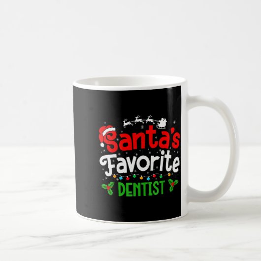 Santa's Favorite Dentist Christmas Party  Kaffeetasse (Rechts)