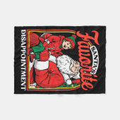 Santas Favorite Disapintment Funny Sarcastic Chris Fleecedecke (Vorderseite (Horizontal))