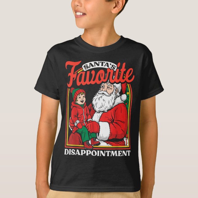 Santas Favorite Disapintment Funny Sarcastic Chris T-Shirt (Vorderseite)