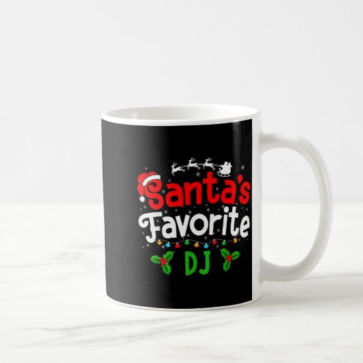 Santa's Favorite Dj Christmas Party Kaffeetasse (Rechts)