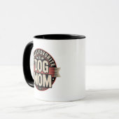 Santa's Favorite Dog Mom Badge Tasse (Vorderseite Links)