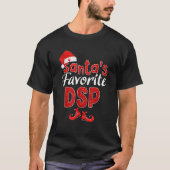 Santas Favorite DSP Funny Christmas Weihnachten T-Shirt (Vorderseite)