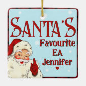 Santas Favorite EA Keramikornament (Rückseite)