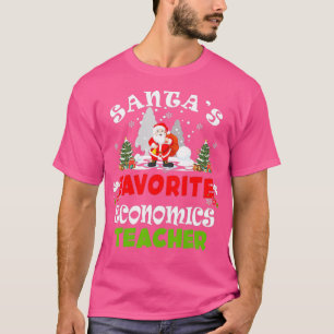 Santas Favorite Economics Lehrerin Weihnachtsgesch T-Shirt