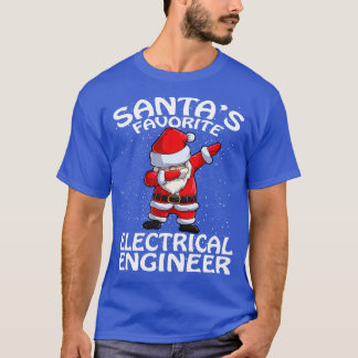 Santas Favorite Electrical Engineer Weihnachten T-Shirt