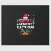 Santas Favorite Electrical Weihnachtsgeschenk Geschenkpapier (Flach)